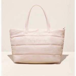 rare beauty Puffy Traveler Tote
